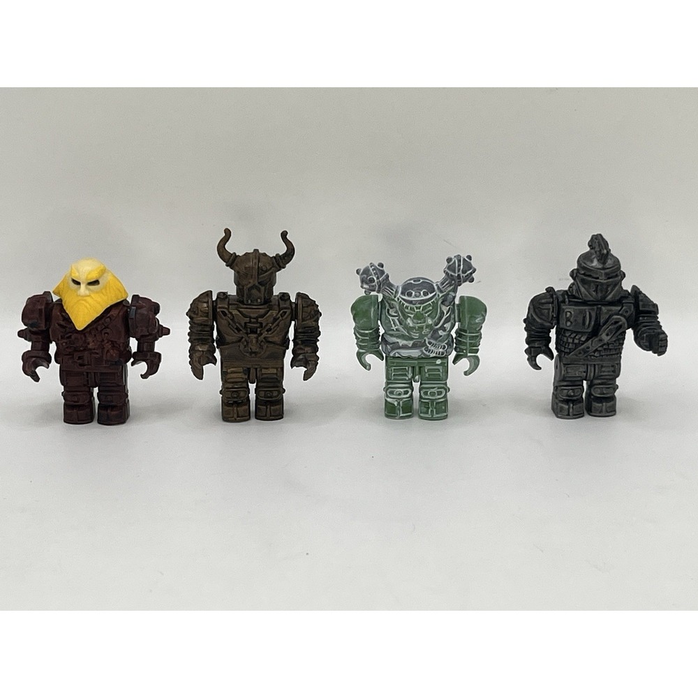 Mega Bloks Dragons Krystal Wars Knight & Orc Figure Lot Of 4